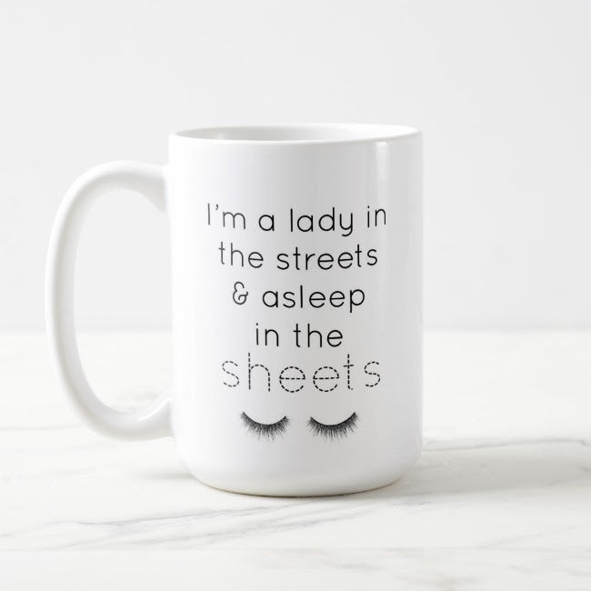 Lady in the Sheets, Asleep in the Sheets Mug