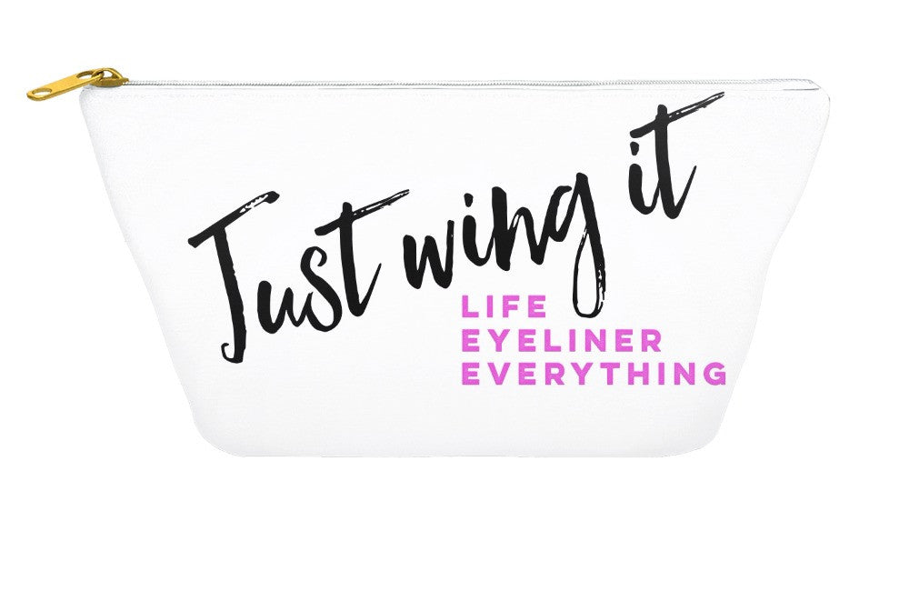 Just Wing It Makeup Pouch