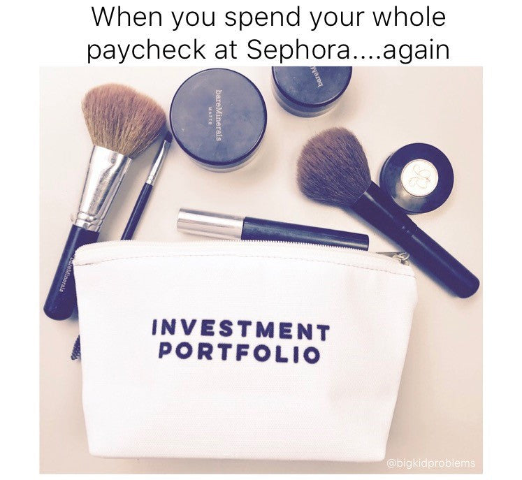 Investment Portfolio Makeup Pouch